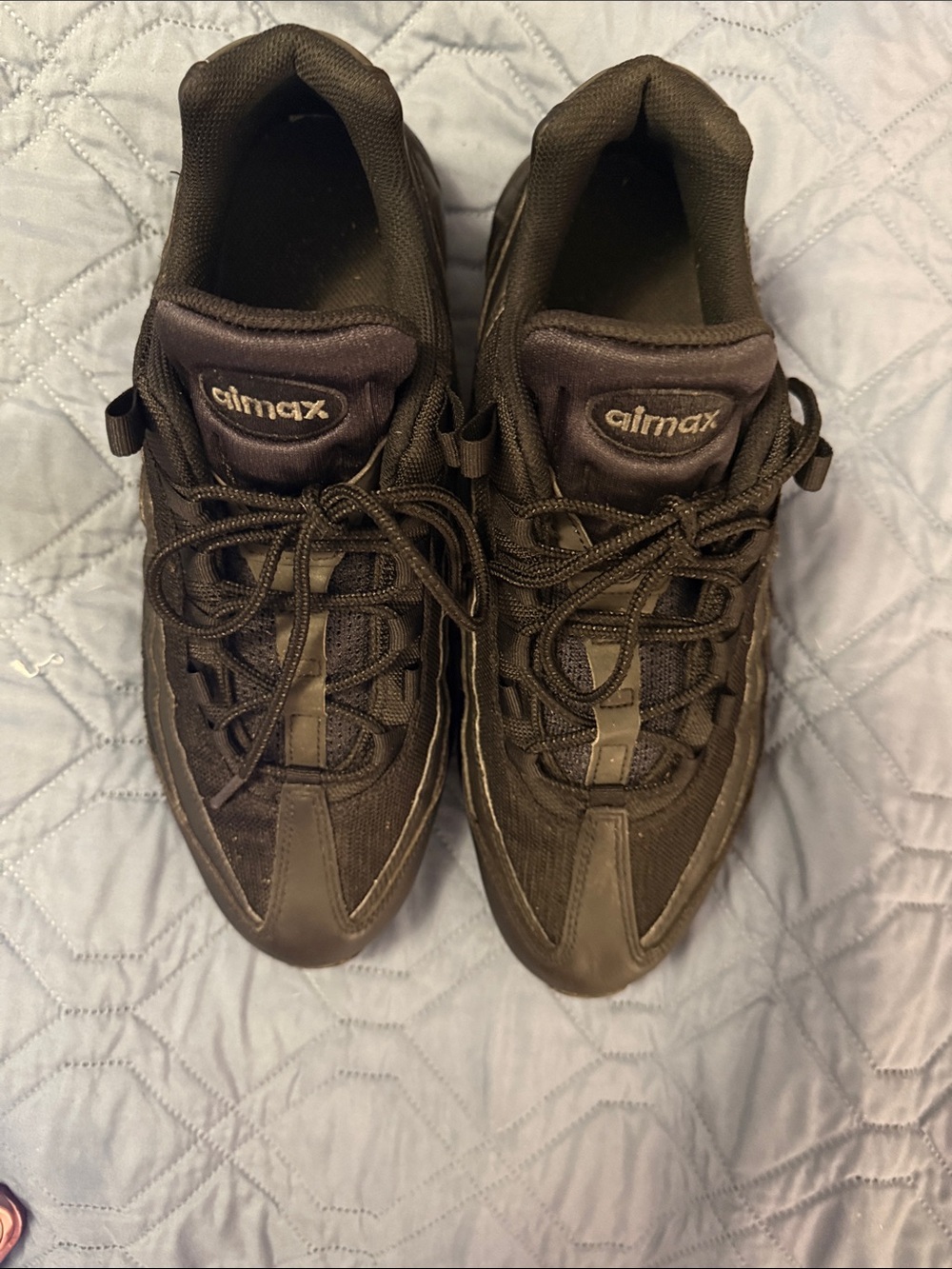 Nike AirMax 95 Big Bubble Black Men's Sneakers Size 10